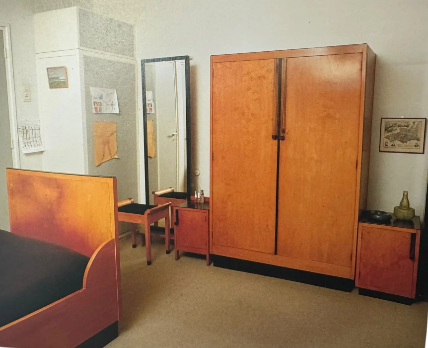 Art Deco Modernist Armoire by A.H. Jansen for L.O.V. Oosterbeek, 1920s